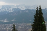 The mountains looming over Zakopane 